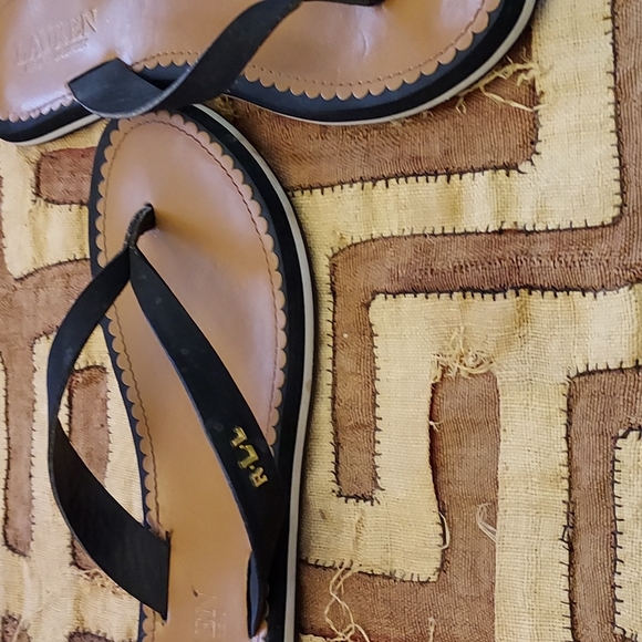 Black, Ralph Lauren slip slides - Picture 3 of 3